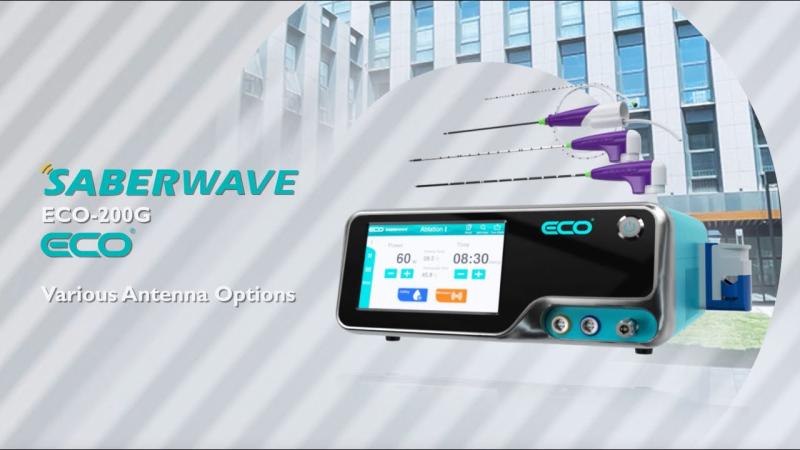 เครื่อง ECO SABERWAVE ECO-200G และเสาอากาศสำหรับ Microwave Ablation